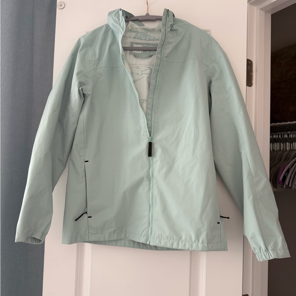 Lolë Compactable Light Aqua Rain Jacket